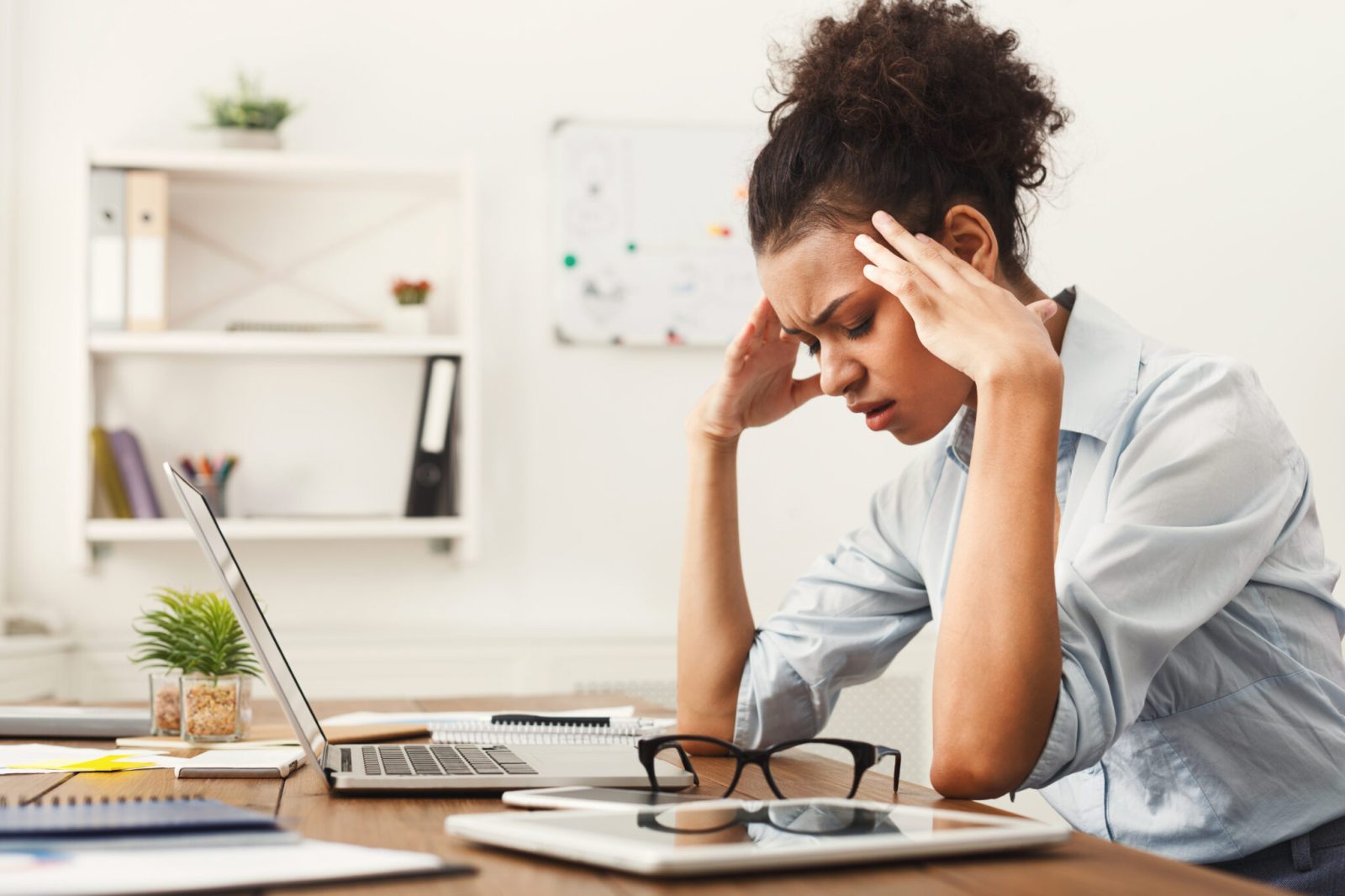 Frustrated freelancer woman scaled