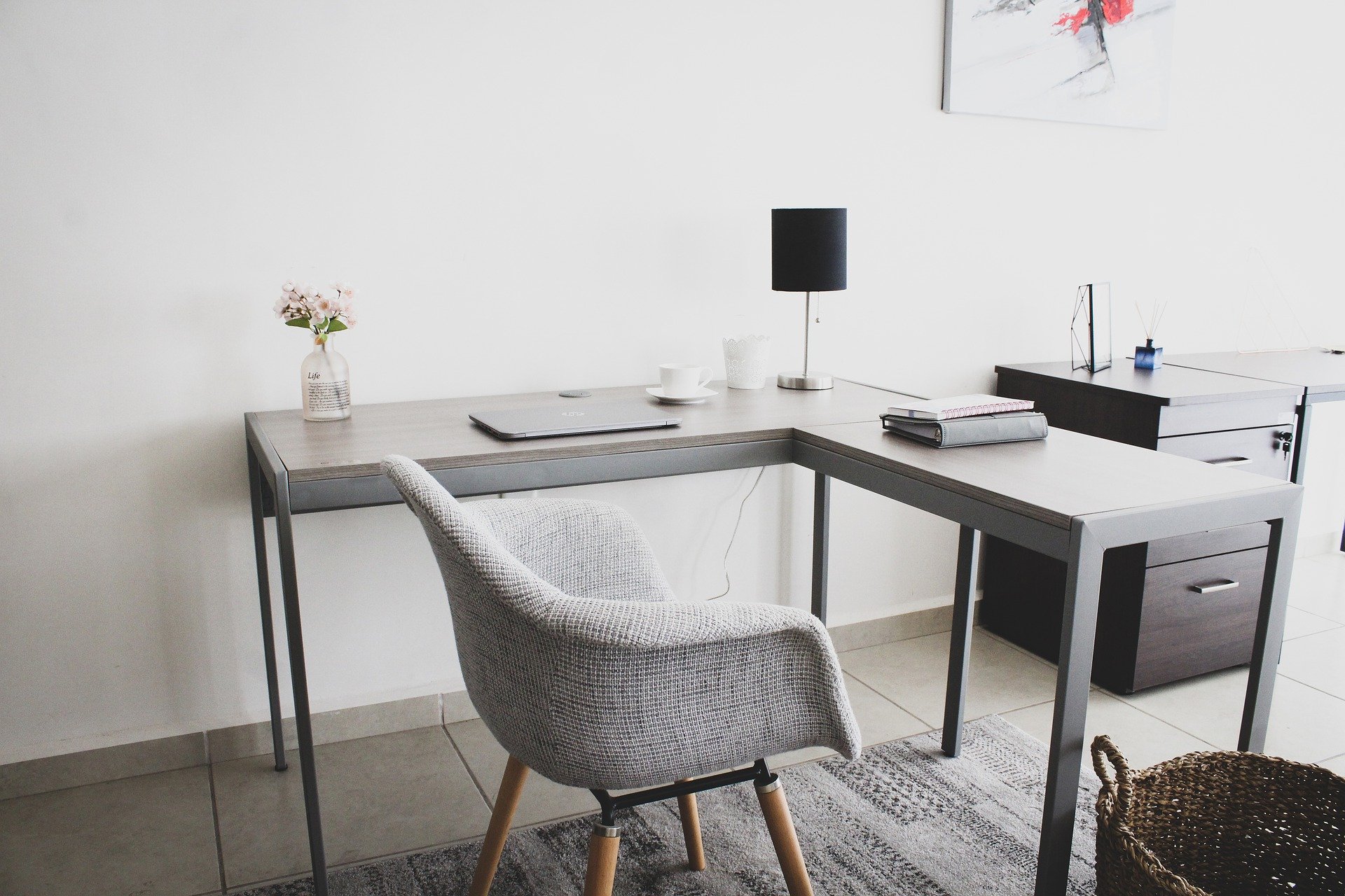 beautiful work from home desk